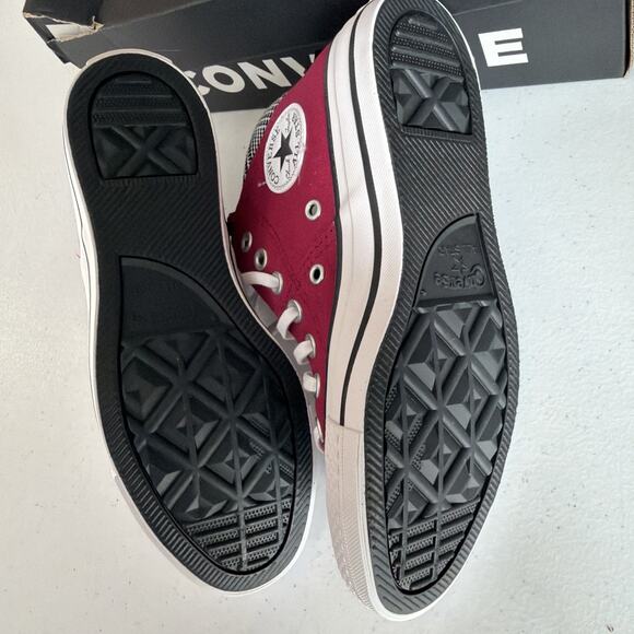 NEW Converse Chuck Taylor All Star Sneaker berry red sporty madison mid 6.5 NIB - Picture 8 of 10